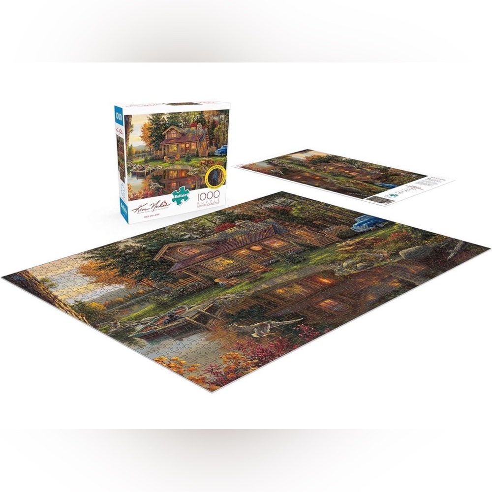Buffalo Kim Norlien Peace Like a River- Large 300 Pieces Puzzle w/ Poster
